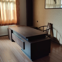 MFC Furniture Ensemble de bureau Bureau du PDG Bureau de direction de luxe en forme de L Bureau de direction