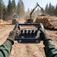 Télécommande hydraulique proportionnelle pour grue forestière, idéale pour les travaux en extérieur sur terrain accidenté