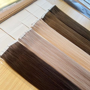 Slavic Double Drawn Russian Human <strong>Hair</strong> <strong>Tape</strong> <strong>Hair</strong> <strong>Extension</strong>, Luxury Natural Remy Cuticle <strong>Tape</strong> In <strong>Hair</strong> <strong>Extension</strong> - Product Image 2