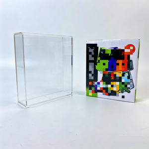 Vente en gros de boîtes de présentation en acrylique avec couvercle magnétique résistant aux UV, protecteur holographique personnalisé pour collection de jeux vidéo - Product Image 2
