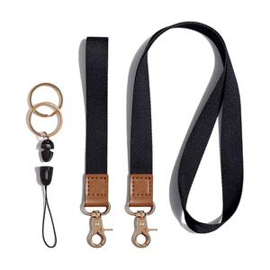 Porte-clés de luxe personnalisé gaufré avec dragonne et cordon de téléphone, porte-clés promotionnel imprimé et mousqueton - Product Image 4