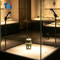 Spot LED réglable 3W pour poteau, installation encastrée, mini-lampe pour vitrine de bijouterie, musée, vitrine en verre