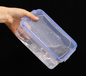 Refrigerador de cocina <span class=keywords><strong>rectangular</strong></span> para microondas resistente al calor, fiambrera de plástico para alimentos, Caja Sellada para almacenamiento de frutas - Product Image 6