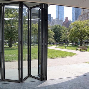 Portes coulissantes pliantes <span class=keywords><strong>en</strong></span> aluminium et verre à <span class=keywords><strong>prix</strong></span> <span class=keywords><strong>d</strong></span>'usine, personnalisables - Product Image 4