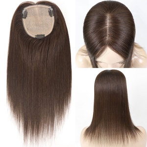 Extensiones <span class=keywords><strong>de</strong></span> <span class=keywords><strong>Cabello</strong></span> Castaño Medio <span class=keywords><strong>para</strong></span> <span class=keywords><strong>Mujer</strong></span>, <span class=keywords><strong>Cabello</strong></span> Humano Real, Sin Flequillo, 130% <span class=keywords><strong>de</strong></span> Densidad, Base <span class=keywords><strong>de</strong></span> Seda, Remy, con Clip, <span class=keywords><strong>para</strong></span> Agregar Volumen - Product Image 2