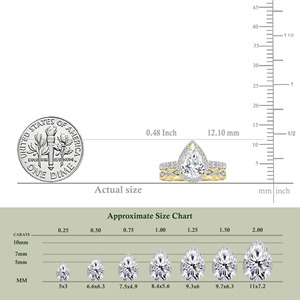 Anillo de compromiso clásico con diamante talla pera de 2 quilates y halo de diamantes laterales en oro de 14K, personalizado de fábrica para mujer, con certificado IGI. - Product Image 2