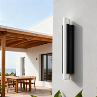 Applique murale LED extérieure moderne et simple, étanche IP65, longue bande pour couloir et jardin
