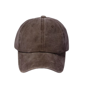 6-Panel Solid Color Cotton Embroidery Baseball Cap Street Style European & American Vintage Adjustable Hat Manufacturers - Product Image 3