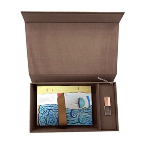 กล่องใส่รูปภาพกำมะหยี่แบบกำหนดเองสำหรับรูปขนาด 4x6 5x7 6x8 นิ้ว และแฟลชไดรฟ์ <span class=keywords><strong>USB</strong></span> คริสตัล ของขวัญสวยงาม กล่องกำมะหยี่สำหรับงานแต่งงาน - Product Image 5