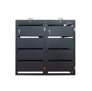 Sản phẩm mới tùy chỉnh phổ biến thép KD cấu trúc ba cửa Thùng rác bin Bìa Hộp tủ - Product Image 1