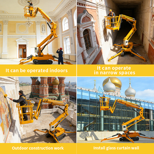 Plateforme élévatrice araignée silencieuse <span class=keywords><strong>de</strong></span> 10 m - Niveau sonore <span class=keywords><strong>de</strong></span> 50 dB, homologuée CE, batterie au lithium, verrouillage automatique et <span class=keywords><strong>descente</strong></span> d'urgence - Product Image 6