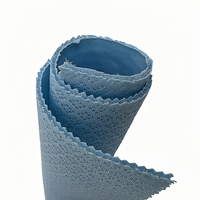 Tissu maille jacquard diamant 3D simple face de haute qualité pour chaussures de sport, extensible, tricoté à la chaîne, enduit, biologique