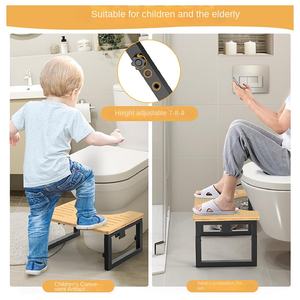 <span class=keywords><strong>Taburete</strong></span> Plegable Ajustable en Altura para Inodoro, para Adultos y Niños, Duradero, Ecológico, Antideslizante, Mejora la Postura al Hacer la Orina - Product Image 4