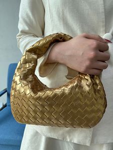 Bolso de hombro tejido para <span class=keywords><strong>mujer</strong></span>, bolso de mano de cuero PU, bolso de mano tejido grande, bolso para axilas - Product Image 2