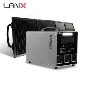 Station d'alimentation portable solaire LANX 2000W 2204WH MPPT LiFePO4 avec lampe torche et générateur de batterie de voiture - Product Image 1