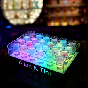 RICHSHINING-Porte-gobelet à balles en cristal créatif LED, étagère à cocktail en acrylique, présentoir pour décorations de fête KTV - Product Image 3