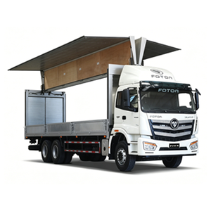 Camionnette de livraison Foton <span class=keywords><strong>Euro</strong></span> 3 à ailes battantes, camion de fret diesel manuel personnalisé à ailes battantes à vendre - Product Image 1