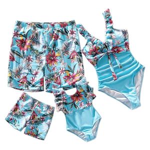 ชุดว่ายน้ำวันพีซแบบคัลเลอร์บล็อกสั่งตัดได้ และชุดว่ายน้ำ 4 ชิ้นสำหรับผู้หญิง ชุดชายหาดสำหรับครอบครัว และบิกินี่สำหรับผู้หญิง - Product Image 3