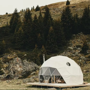 8 <span class=keywords><strong>Meter</strong></span> Geodésico Dome Tenda para 4-5 Pessoas Luxo Esférico Glamping Tenda para Outdoor Resort Hotel Camping Event Use B & B Família - Product Image 4