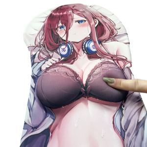 Ergonomik <span class=keywords><strong>3D</strong></span> <span class=keywords><strong>Anime</strong></span> fare altlığı bilek istirahat ile büyük boy yumuşak kalça silikon PC Gamer için seksi göğüs tasarımı - Product Image 1