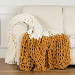 Couverture épaisse, douce et chaude en Chenille, housse épaisse, faite à la main, en tricot épais, pour lit, chaise, canapé, <span class=keywords><strong>tapis</strong></span> de <span class=keywords><strong>Yoga</strong></span>, nouveau style - Product Image 2