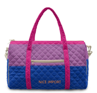 Sac de voyage matelassé grand format Asexual Rainbow, sac de week-end portable avec poches zippées, sac de sport pour le travail