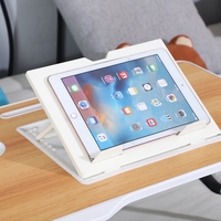 Table de travail pliable pour ordinateur portable, avec Angle d'inclinaison réglable, support pour ordinateur portable, plateau de canapé-lit