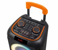 Altavoz Portátil Inalámbrico para Fiestas con Bluetooth, Doble Woofer de 8 Pulgadas, Subwoofer para Fiestas con Bajos Potentes, Altavoz Estéreo para Karaoke