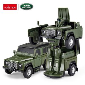 Rastar Kid Toy 1/32 Land Rover Defender con licencia de una tecla deformación coche juguetes transformación automática Robot modelo coche Diecast juguete - Product Image 1