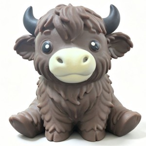 Popular Highland Cow <b>Squishy</b> Toy Soft TPR Material Squeeze Toy - Product Image 1