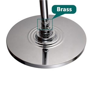 Chuveiro de Teto Autolimpante com Painel Preto de 9 Polegadas, Corpo Cromado, Cabeça de Latão com Sistema <span class=keywords><strong>Anti</strong></span>-entupimento e Cobertura Completa de Chuva - Product Image 3