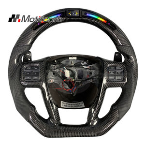 Volante Deportivo Personalizado de Fibra de Carbono Real con Palanca de Cambios LED Inteligente para Pacifica 200 200S 300 300C 300S 2011-2015 - Product Image 1