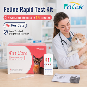 การตรวจโรคไวรัสในแมว การตรวจเลือดแมวสำหรับโรคลิวคีเมียในแมว (FeLV) และชุดตรวจ FIV แบบเร็ว - Product Image 1