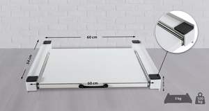 Gran oferta, Kit de apilamiento de lavadora blanca, placa extraíble de Marco intermedio de acero Manual, gran oferta para lavadora/secadora - Product Image 2