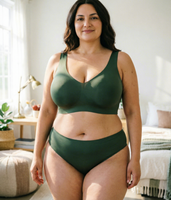 Soutiens-gorge sans couture en gel uni pour femmes grandes tailles M-5XL, avec coussinets amovibles, respirants, sans armatures, lingerie sportive et quotidienne, sous-vêtements push-up