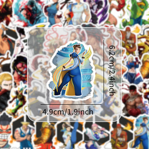 50 pezzi creativi Street Fighter Graffiti e personaggi dei giochi dei cartoni animati <span class=keywords><strong>adesivi</strong></span> per <span class=keywords><strong>casco</strong></span> fatto da te per la decorazione della casa personalizzata - Product Image 2