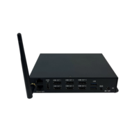 Mini PC industrial sin ventilador 4K 2K 1080P Reproductor multimedia de salida de 6 HD-MI con WiFi6 RJ45 BT5.2 para publicidad 24/7 Pantalla multipantalla