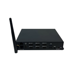 Công nghiệp không Quạt <span class=keywords><strong>Mini</strong></span> PC 4K 2K 1080p 6 HD-MI ra Media Player với wifi6 RJ45 bt5.2 cho 24/7 quảng cáo đa màn hình hiển thị - Product Image 2