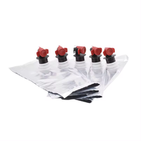 Sacs Bag-in-Box de 1L, 1.5L, 3L, 5L, 10L, 20L avec valve Vitop de qualité alimentaire pour jus, huile d'olive et vin rouge – Emballage BIB