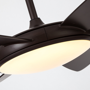 Ventilateur de plafond LED BaoShan à haute luminosité, style moderne, 5 pales solides en ABS, télécommande, température de couleur 3000K-6000K, garantie de 2 ans - Product Image 5