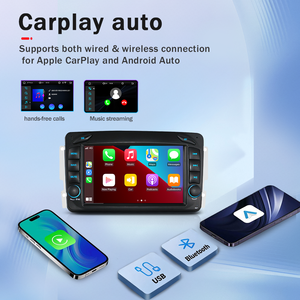 Untuk Mercedes-Benz W209 C209 W203 Layar 7" Radio Mobil, Dengan Wireless Multimedia CarPlay & <span class=keywords><strong>Android</strong></span> Auto GPS Navigasi Pemutar Mobil - Product Image 4