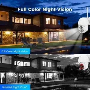 2MP ऐ humanoid का पता लगाने tuya वाईफ़ाई सीसीटीवी सुरक्षा कैमरा 360 नयनाभिराम पूर्ण रंग रात दृष्टि वायरलेस आउटडोर आईपी ptz कैमरा