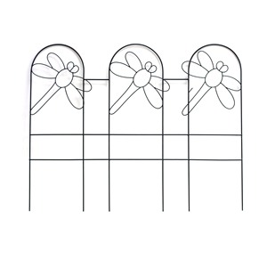 Clôture noire en métal Offre Spéciale avec forme <span class=keywords><strong>de</strong></span> papillon pour <span class=keywords><strong>jardin</strong></span> - Product Image 3