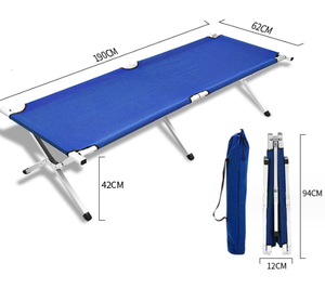 Outdoor Folding <strong>Single</strong> Compact Camping <strong>Cot</strong> Outdoor Lightweight Folding Oxford Camping <strong>Bed</strong> Foldable Portable Beach B - Product Image 6