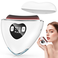 Appareil électrique Gua Sha Eveekon pour lifter la peau du visage avec fonction lumière et chaleur pour une utilisation à domicile et au bureau