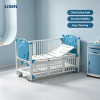 Lit d'enfant, nouveau lit d'hôpital pédiatrique avec cadre en acier inoxydable, conception de qualité médicale pour usage clinique