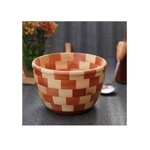 Tazón de Madera de Acacia Pulida Ecológica Más Vendida, con Diseño Vintage Impreso Personalizado, Ideal para Fiestas, Directo de Fábrica - Product Image 2