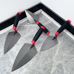 Ensemble de 4 truelles à maçonnerie, truelle à briques et spatule en acier au carbone, outils à main pour la maison et le chantier - Product Image 5