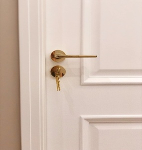 Puerta Interior Moderna de América del Norte, Puerta de Madera de <span class=keywords><strong>2</strong></span> Paneles con Núcleo Hueco, Imprimada en Blanco - Product Image 2