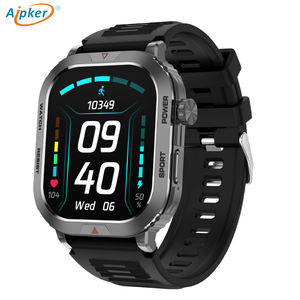 2.01 pouces écran couleur tactile 22Mm bande de Silicone surveillance de la fréquence cardiaque en temps réel Gw66 écran carré hommes Smartwatches - Product Image 1